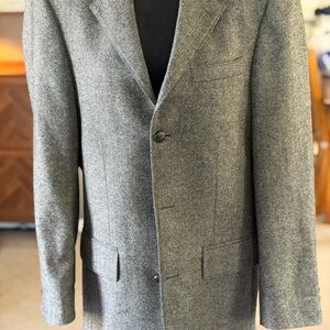 Wool Herringbone Sport Coat Heritage Menswear Dark Academia (38R)